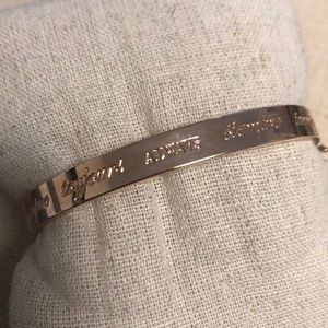 EUC Stella and Dot Rose Gold ALWAYS Bangle
